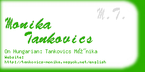 monika tankovics business card